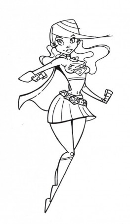 Supergirl Inks By Tyrannus Jpg 14402 Super Girl Coloring Pages