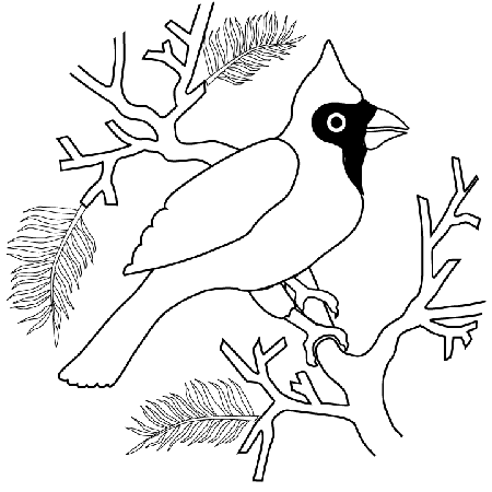 Cardinal Coloring Pages Printable 92 | Free Printable Coloring Pages