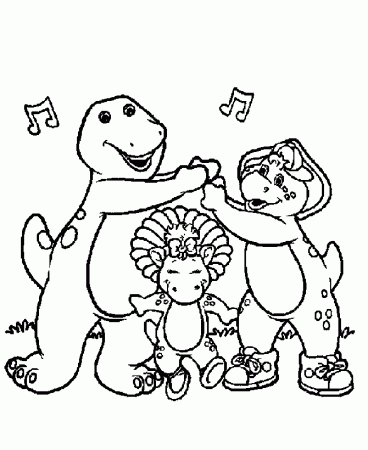 Barney coloring book pages 02 | Fun printables