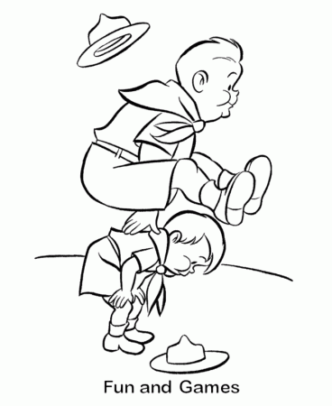 girl camping Colouring Pages (page 2)