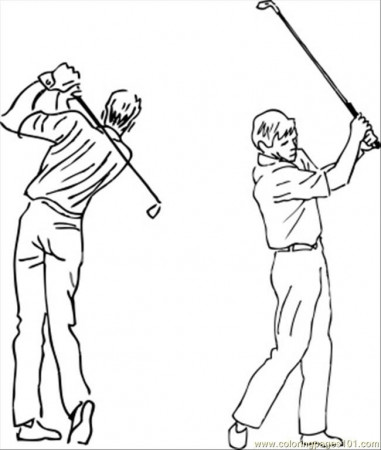 Coloring Pages Stock.photogolf Swing (Sports > Golf) - free 