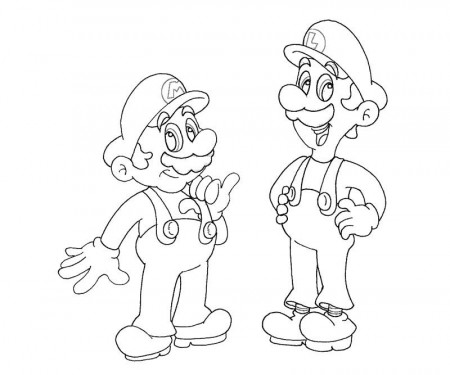 5 Luigi Coloring Page
