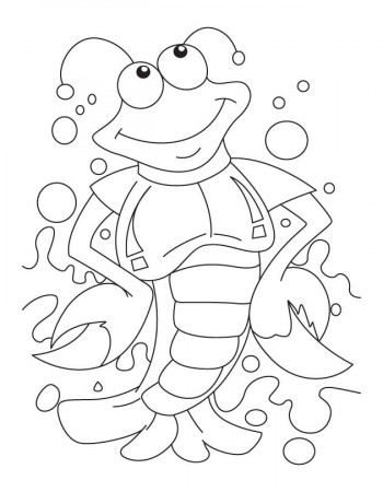 Gentle lobster coloring pages, Kids Coloring pages, Free Printable 