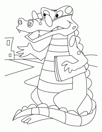 Crocodiles lecture coloring pages | Download Free Crocodiles 