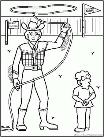 Rodeo-coloring-pages-7 | Free Coloring Page Site
