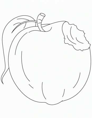 half apple Colouring Pages (page 3)