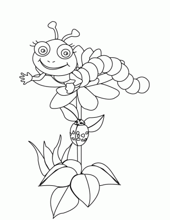 Coloring Pages - Caterpillar