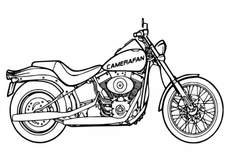 Printable motorcycle coloring pages - Coloring Pages