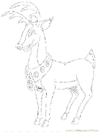 Reindeer Free Printable Christmas Coloring Pages For Kids