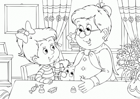 Grandparents Day Coloring Pages For Kids Coloring Pages For 280303 