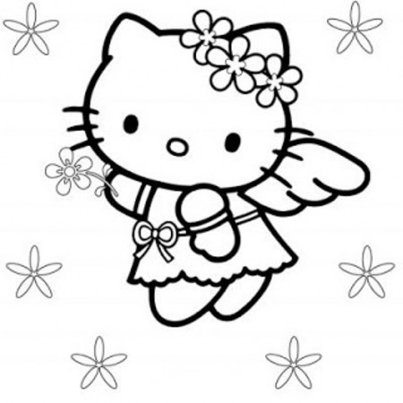 Very Cute Hello Kitty Coloring Pages | Printable Coloring Pages