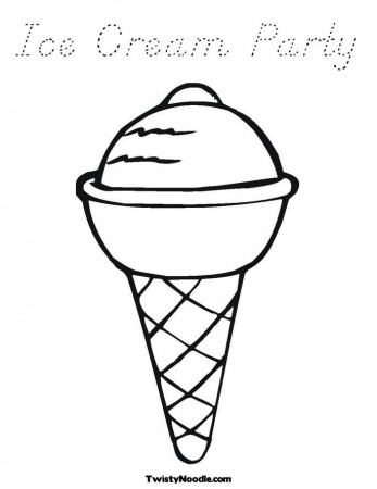 sundae Colouring Pages (page 2)