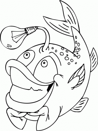 Beautiful coloring page of a funny fish | Coloring Pages