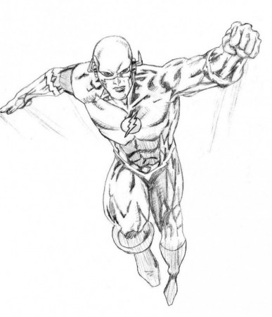 The Flash Coloring Pages | 99coloring.com