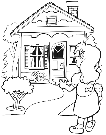 Cabins Colouring Pages (page 2)