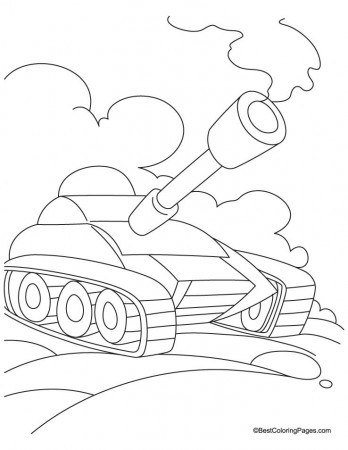 Tank in field coloring page | Download Free Tank in field coloring 