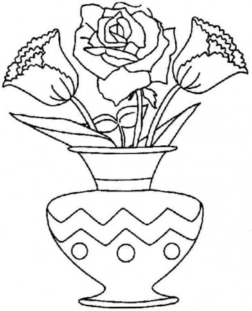 Bouquet Flowers Colouring Pages Free For Boys & Girls - #