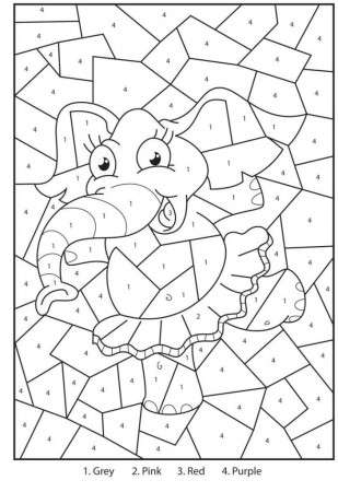 Coloring By Numbers Addition Printables | Free coloring pages for kids