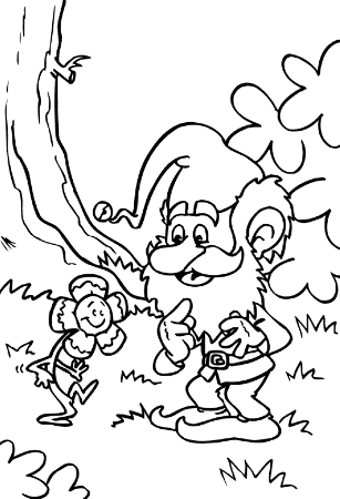 Coloring Page - Gnome coloring pages 9