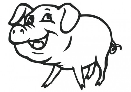 Coloring page pig - img 17077.