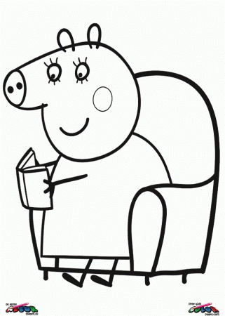 princess pepper pig Colouring Pages