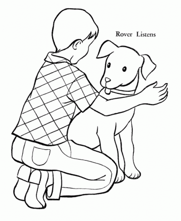 Pet Dog Coloring Pages | Free Printable Pet Coloring Pages Rover 