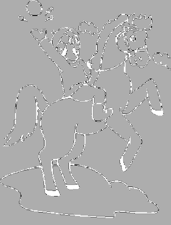 Happy Horse Riding Coloring Pages - Horse Coloring Pages : iKids 