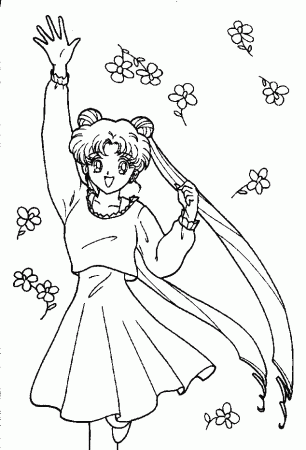 Barbie in dress coloring page | Kids Coloring Page