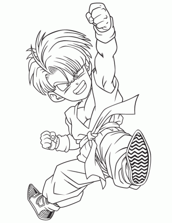 dragon ball z k Colouring Pages