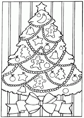 Christmas Tree Coloring Pages Free Printable
