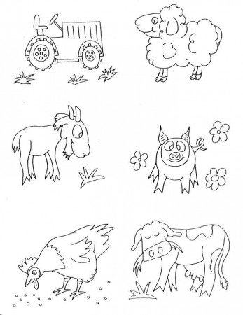 Barn Animal Coloring Pages | Free coloring pages for kids