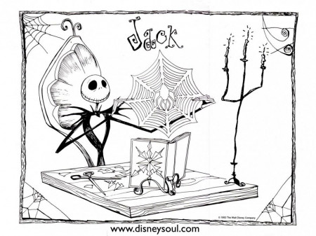 The Nightmare Before Christmas Coloring Pages : Nightmare Before 