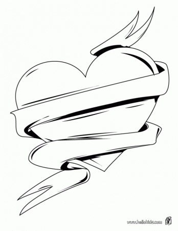 Cute Heart Coloring Pages | 99coloring.com