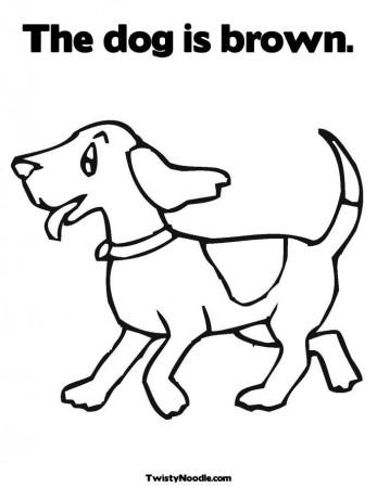 happy dog Colouring Pages