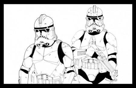 Viewing Gallery For Clone Wars Clone Trooper Coloring Pages 62419 