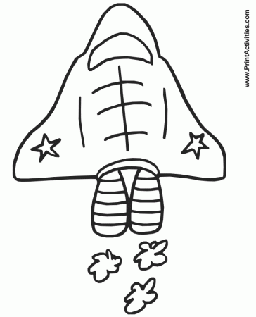 a spaceship Colouring Pages (page 3)