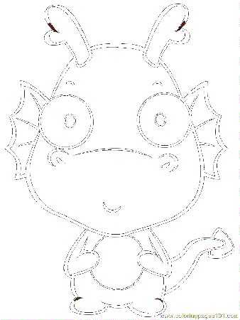 Cartoon Dragon Coloring Pages 307 | Free Printable Coloring Pages