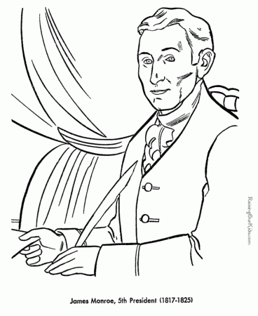 James Monroe Coloring pages - Free and printable!