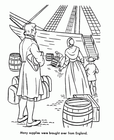 Early American Transportation and Woman Coloring Pages : New 