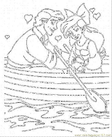 Coloring Pages Ariel And Prince Eric (Cartoons > The Little 