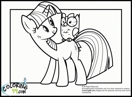 Coloring Pages My Little Pony Pony Twilight Sparkle Colouring 