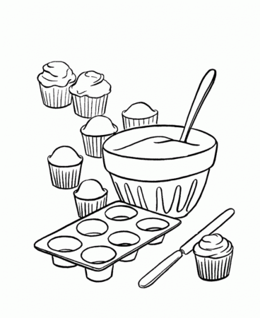 Cake Coloring Pages - Coloring Home