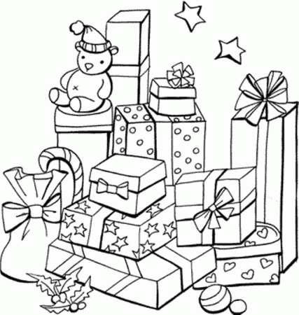 Download Present Kid Coloring Pages Christmas Or Print Present Kid 