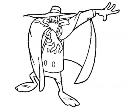 Darkwing Duck From Duck Tales Coloring Pages - Free & Printable