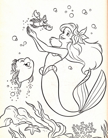 Princess Ariel Coloring Pages to print out #736 Princess Ariel ...