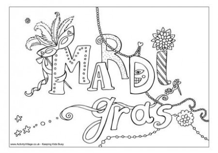 Mardi Gras - Coloring Pages for Kids and for Adults