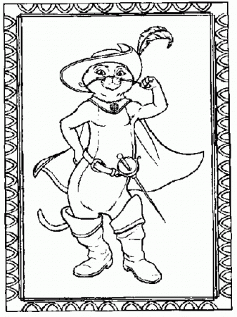 Puss In Boots Coloring Pages | Coloring Pages To Download And Print