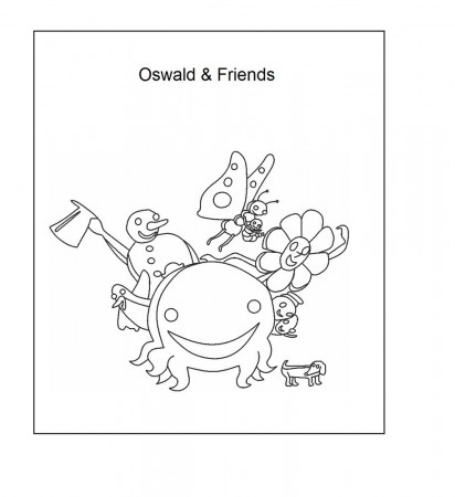 Oswald the Octopus - Coloring page