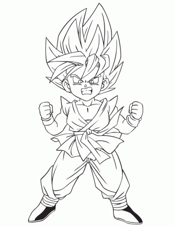 Gogeta - Coloring Pages for Kids and for Adults