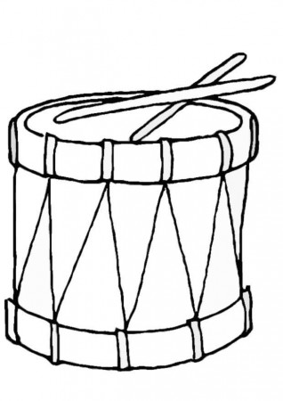 Coloring Page drum - free printable coloring pages
